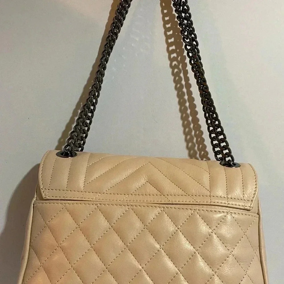 Borse in pelle pink quilted leather satchel handbag - Picture 3 of 11